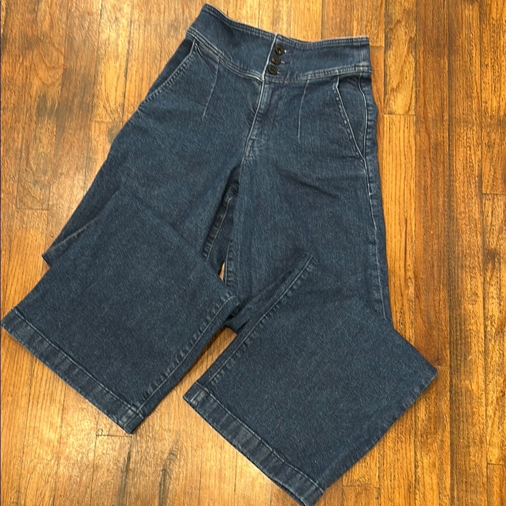 Express Edition Corset Wide-Leg High-waisted Jeans